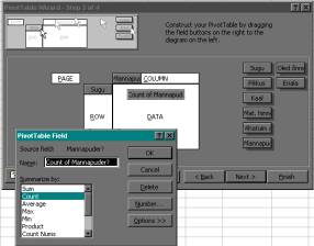 Pivot Table 2-mtmeline sagedustabel